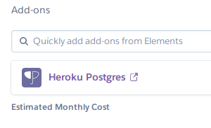 Heroku - Resources - Heroku Postgres