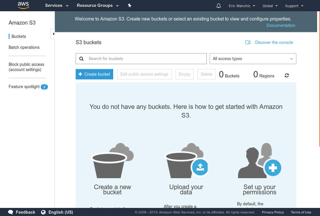 Initial S3 Dashboard