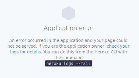 Heroku - App Error