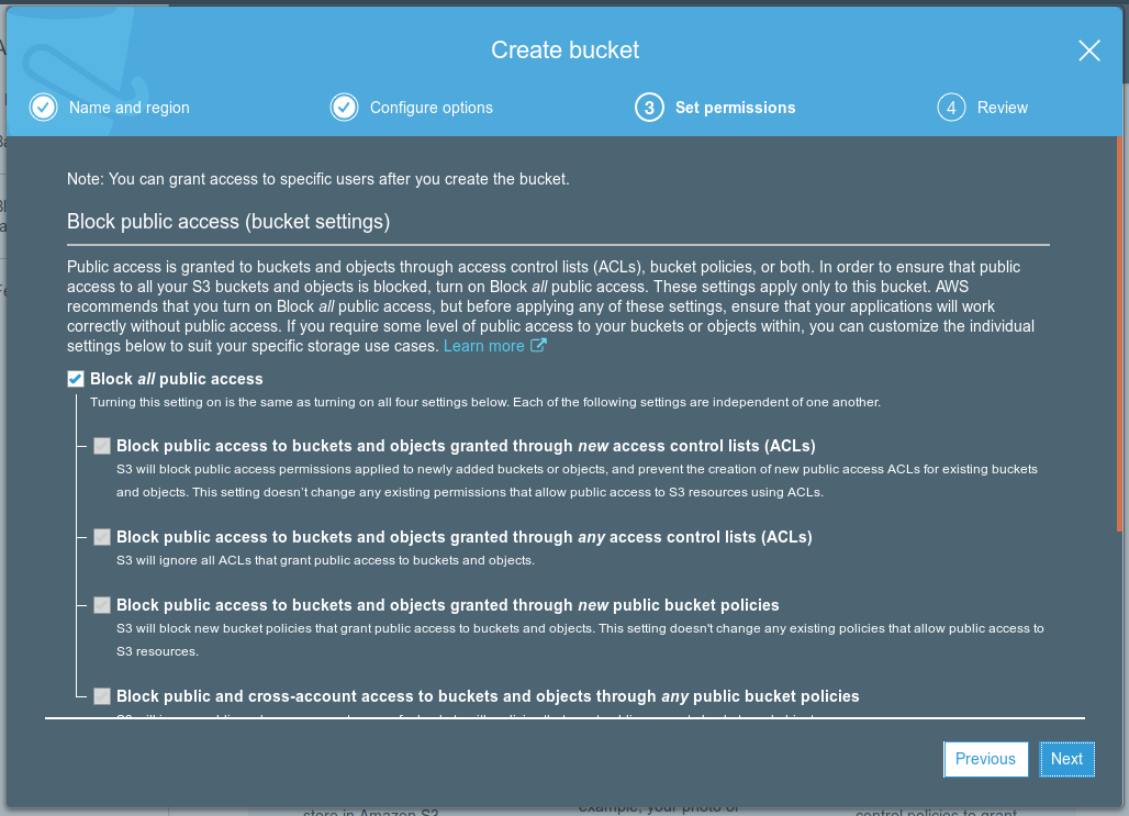 S3 - Set Permissions