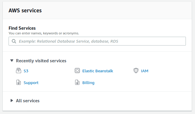 AWS - Console